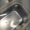 Stainless Steel Lunch Box with 2 Compartments, Leakproof, 30.5 oz Food Storage Containers, Bento Box for Adults,Men,Women(Beige)