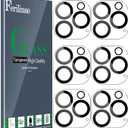 Ferilinso 6 Pack Camera Lens Protector for iPhone 16 Pro Max/iPhone 16 Pro [Phone Case Friendly], Accessories Camera Screen Protector Tempered Glass