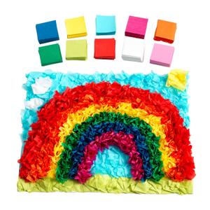 Colorations Mini Tissue Squares  10 Colors, 5,000 Pieces