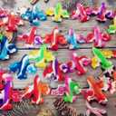 30 Packs Airplane Mini Pop Fidget, Autism Sensory Birthday Birthday Party Favors Gifts for School Classroom, Adult and Kids