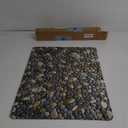 Pebble Stone Print Bathroom Rugs Non Slip Washable Cobblestone Pattern Bath Mat Small Rubber Backed Floor Mat 17"x24"