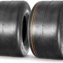 MaxAuto 13x6.50-6 Lawn Mower Tires,13x6.50x6nhs Zero Turn Tires,13-6.50-6 Smooth Turf Tires,13x6.5-6 Tires Replacement For Garden Riding Tractor Lawnmower, 4Ply Tubeless, 480 Lbs Capacity, Set of 2