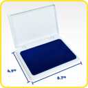Ready 2 Learn Jumbo Washable Stamp Pad - Blue - 6.2"L x 4.1"W - Non-Toxic - Fade Resistant - Ideal Size for Baby Handprints and Footprints