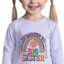 Big Sister Gifts for Girls Shirts Promoted to Big Sister Announcement Shirt Toddler T-Shirt 7-8 Years