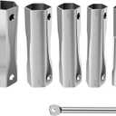 6 PCS Shower Valve Socket Wrench Set with Bar Handle 5 Sizes, Faucet Nut Removal Tool, Plumbers Socket Set, Plumbers Spanner Wrench Set, Double Ended Plumbers Spanner Wrench Set
