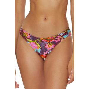 BECCA Womens Portofino Bikini Bottom, Floral Print, Cheeky Coverage, Swimwear Separates for Women (Medium, Multicolor)