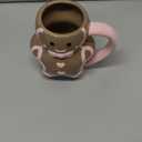 Christmas Mugs - Holiday Card & Gift Box Included - Gingerbread Man Design - Funny & Cute Coffee Christmas Mug - Perfect for Mom Kids Dad Gifts 13 Oz (Brown)