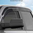 JOYTUTUS Vent Visor Compatible with 2019-2026 Ram 1500 Crew Cab, Only for New Body Style, Low Profile Outside Mount Car Window Rain Guards Deflectors, Vent Shades Accessories