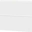 woodtalks Stackable 2 Drawer Dresser, Multi-Purpose Storage Closet Cube Dressers for Bedroom, Storage Cabinet for Entryway, Nightstand Sofa Beside Table Drawer Chest, 23.6 in, White, Size: 13.1"D x 23.6"W x 16.9"H (2 Drawers)