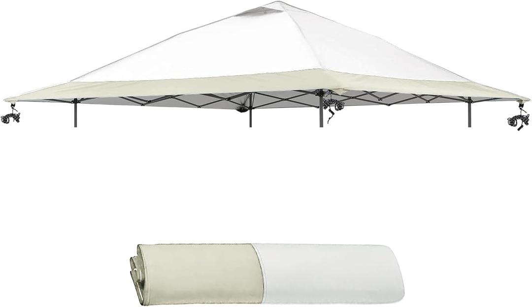 13x13 Canopy Replacement Top Cover,Single Tier Waterproof Instant Canopy Vented TopSilver Coated Oxford Pop Up Canopy Replacement Cover for Outdoor Garden Camping (Top Only,396 * 396cm)