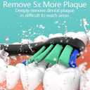 Replacement Heads Compatible with Sonicare Toothbrush, Replacement Brush Head for Philips Sonicare Electric Toothbrush 4100 5100 6100 9900 C2 W3 and More Click-on Handles (8white+8black)