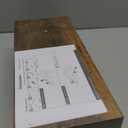 QEEIG Floating Shelves for Wall Bathroom Shelf Bedroom Kitchen Living Room Hanging Book Shelves Small Farmhouse Decor 16 inch Set of 3, Rustic Brown (015-BN3)