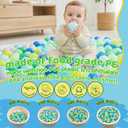 Ball Pit Balls for Toddlers, 500 Pack – Crush Proof, BPA Free & Non-Toxic Safe Play Toys for Boys & Girls Play Tent, Kiddie Pool, Backyard, Birthday Party Decoration