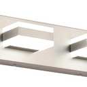 SOLFART Bathroom Vanity Lights Brushed Nickel Light Fixtures for Bathroom Above Mirror 4 Light Led Lights Bath Lighting Fixture Nickel (Brushed Nickel-6000K,100%-0% Dimmble Brightness)