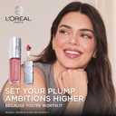 L'Oreal Paris Plump Ambition Hyaluron Lip Oil, 24 HR Lip Gloss with Hyaluronic Acid, Volumizing Formula with Glass-Like Shine, Nude Macaron 650, 0.16 Fl Oz