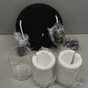 IHENGYANLT 3-Light Industrial Farmhouse Black Matte Light Fixtures Ceiling Mount, with Clear Glass Shades Semi Flush Mount Ceiling Light, for Hallway Fixtures Kitchen, Foyer