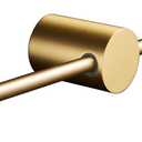 Balance Towel Bar Single Base Brass Towel Rack Adjustable Left and Right Wall Mounted Bathroom Towel Holder 20 inch Brushed Gold
