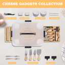 Charcuterie Board with Lid - Bamboo charcuterie Boards, Portable Travel Charcuterie Board, Gifts for Housewarming, Weddings & Women