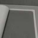 Large Stone Bath Mat  Natural Diatomaceous Earth Mat, Non-Slip & Super Absorbent, Quick Drying, Easy to Clean  Bathroom Floor Stone Mat (23.6"x15.4", Dark Gray Wave)