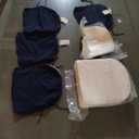 Basic Beyond Outdoor Cushions for Patio Furniture: Waterproof & UV Resistant Outdoor Chair Cushions Set of 4-19 x 19 x 3 Inch Thick Patio Chair Cushions with Ties & Handle, Navy Blue