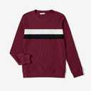 PATPAT Family Matching Outfits Fall Winter Cotton Long Sleeve Bodycon Dresses and Sweatshirts Tops Sets (L)