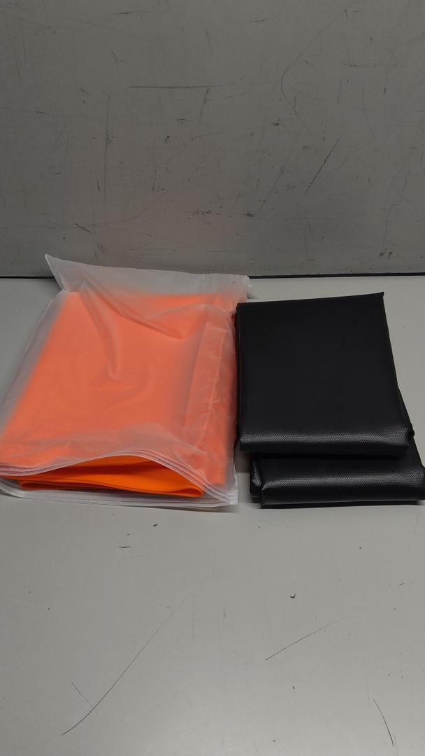 Dunzy 2-in-1 Heavy Duty Grill Pad & Griddle Pad Set, 65" x 48" Fireproof BBQ Mat and 36" Silicone Griddle Heat Resistant Waterproof Oil Proof with Stitched Edges