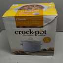 Crock-Pot Design Series 4.5-Quart Manual Slow Cooker, Serves 5+ People, Great for Chili, Soup, Stews, & More, Removable Stoneware is Oven & Dishwasher-Safe, Macaroon Blue