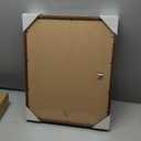 Yaetm 16x20 Picture Frame Matted to 11x14 Set of 4, Walnut Brown, Solid Wood 16x20 Frame for Photos, Posters & Art Prints, Horizontal and Vertical Wall Mount (4 pack, Walnut)