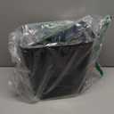 UUJOLY Plastic Small Trash Can Wastebasket, Garbage Container Basket for Bathrooms, Laundry Room, Kitchens, Offices, Kids Rooms, Dorms, 3.5 Gallon, Black