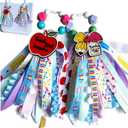 2Pcs football baseball Keychains for Women Bogg Bag Charms bag Pendant Handbag Backpack Charms Keyring Pendant