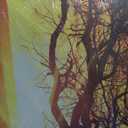 Canvas Wall Art Tree with Sunset Painting Print - Long Canvas Artwork Nature Picture Framed for Living Room Wall Decor 20" x 40"