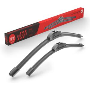 BERG REGEN 22"+20" Windshield Wiper Blades Replacement for Toyota Tacoma 2016-2023, Toyota 4Runner 2003-2009, Jeep Compass 2007-2017 Genuine OEM Quality (Set of 2)