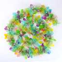 66Ft Easter Garland Decorations Thick Colorful Egg Tinsel Twist Garland with Confetti Spring Pastel Hanging Tinsel Decor for Tree Baskets Fireplace Mantel Eatser Party Parade Floats Ornaments