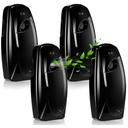 Maxcheck 4 Pcs Automatic Air Freshener Spray Dispenser Wall Mounted Automatic Spray Dispenser Air Freshener for Bathroom Battery Operated Free Standing for Commercial Place and Room(Black)