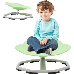 Kids Sensory Swivel Chair, Autism Spinning Chair for Kids Sensory, Sensory Toy Chair, Training Body Coordination (Green)