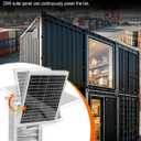 Container Solar Vent Kit with Thermostat for Automatic Vent on Temperature