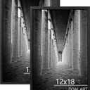 DOAI ART 12x18 Frame 2 Pack, Black 12 x 18 Poster Frame for Horizontal or Vertical Wall Mounting, 12x18 Picture Frame Scratch-proof Safe and Artistic Large Photo Frame Wall Art