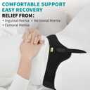 Tenbon Hernia Belts for Men and Women Left or Right Side Hernia Support Truss for Inguinal Groin Pain with Removable Compression Pads for Pref or Post-Surgical, Femoral, Comfortable Adjustable Waist Strap Guard