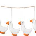 Oudain Stuffed Silly Goose Garland One Silly Goose Birthday Decorations for Girl Boy Baby Shower Decorations High Chair Banner Wall Decor for Nursery 1st Birthday Party Decor Photo Prop Supplies