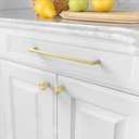 Asidrama 10 Pack 10 Inch(256mm) Gold Cabinet Pulls Cabinet Handles Cupboard Handles Kitchen Cabinet Hardware for Cupboard Drawer Pulls 3307 (10" Hole Center)
