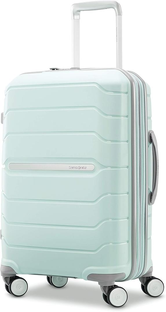 Samsonite Freeform Hardside Carry-On Luggage with Spinner Wheels - Hardshell Suitcase - TSA, Airline-Approved - Expandable Hard Shell, Smooth Rolling Wheels for Lightweight Travel - Mint Green