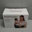 Momcozy Hip Seat Baby Carrier - Adjustable Waistband with Original 3D Belly Protector, Ergonomic Carrier with Various Pockets for Newborns & Toddlers up to 45lbs (Black, Large)