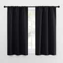 NICETOWN Black Out Curtain Panels for Kitchen - Energy Smart Decoration Thermal Insulating Blackout Drapes/Draperies for Small Window (2 Panels, 29 inches Wide by 50 inches Long)