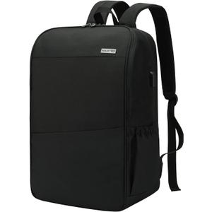 MAXTOP Travel Laptop Backpack with USB Charging Port Anti-Theft[Water Resistant] College Bookbag Fits 18.4 Inch Laptop (Iron Black)