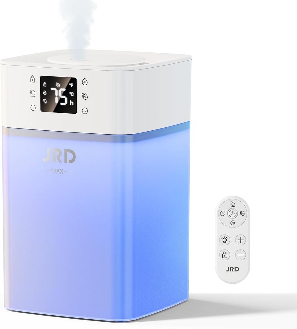 JRD 4L Humidifiers for Bedroom, Cool Mist Humidifier for Large Room White