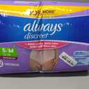 Always Discreet Adult Diapers for Women, Incontinence Underwear, Postpartum Essentials, Disposable Briefs, Max Absorbency, Bladder Leak Protection, Small/Medium, 32ct