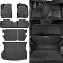 Custom Fit Floor Mats for Ford Escape 2009-2012, for Mazda Tribute & Mercury Mariner 2009-2011, All Weather TPE Floor Liners with Trunk Mat & Backrest Protectors, Full Set Interior Accessories