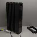 Dreo Oil Filled Radiator, Electric Radiant Heaters for indoor use Large Room with Remote Control, Child Lock, 4 Modes, Overheat & Tip-Over Protection, 24h Timer, Digital Thermostat, Quiet, 1500W (Space Grey)