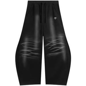 Aelfric Eden Baggy Barrel Sweatpants Womens Washed Wide Leg Sweatpants Drawstring Casual Comfy Lounge Pants. M
