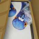 Framed Funny Pigeons Pictures Wall Decor Bathroom bird Artwork Canvas, 24"L x 16"W